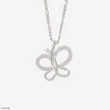 Diamond Flutterfly Pendants Platinum 950