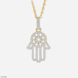 Fortune Flow Diamond Pendants 14K Yellow Gold