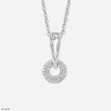 O-Pendants 14K White Gold