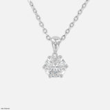 Eternal Diamond Cross Pendant 9K White Gold