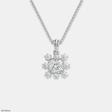 Princess Snowflake Pendant 9K Yellow Gold