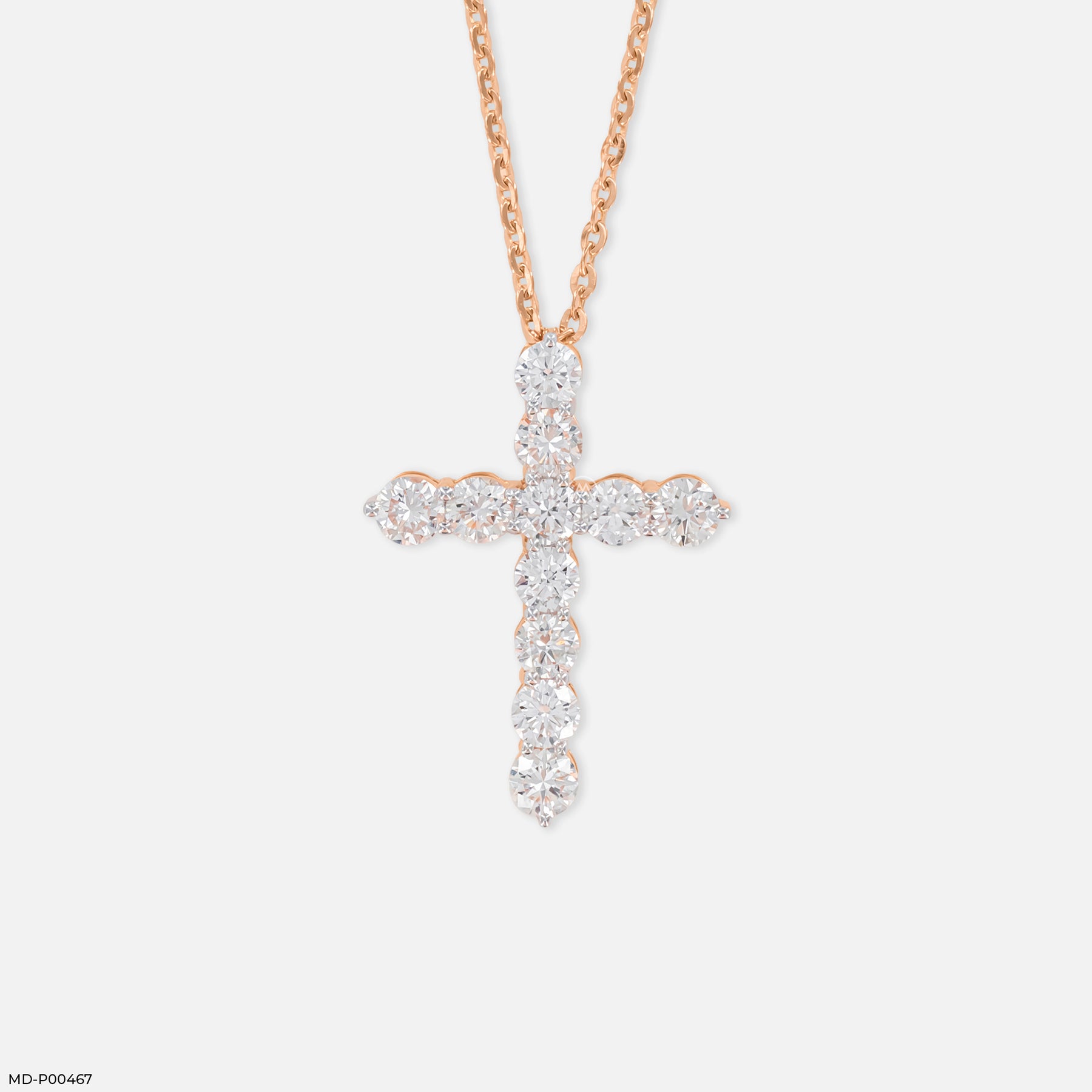 The Aurora Solitaire Pendant 14K Rose Gold