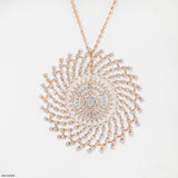 Galaxy Swirl Pendant 9K Yellow Gold