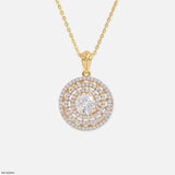 Circle of Fortune Pendants 14K Yellow Gold