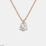 Lustra Drop Pendant 14K Rose Gold