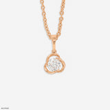 Celtic Knot Solitaire Pendant 9K Rose Gold