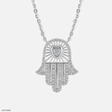 Hamsa Amora Pendants 14K Yellow Gold