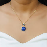 Royal Lapis Lazuli Pendant Platinum 950