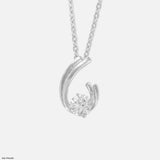 0.75 Carat Round Solitaire Elara Pendant 14K Yellow Gold