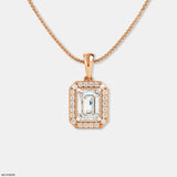 Emerald Glow Pendant 14K Yellow Gold