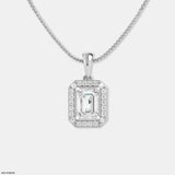 Emerald Glow Pendant 14K Yellow Gold