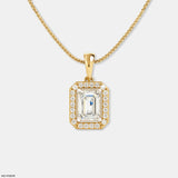 Emerald Glow Pendant 14K Yellow Gold