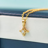 Center of Gravity Lab Diamond Pendant 925 Sterling Silver