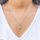 The Bloom Affair Lab Diamond Pendant 925 Sterling Silver