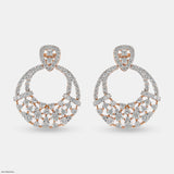 Starry Hoops Earrings 9K Rose Gold