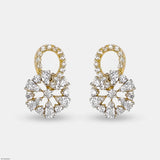 Floral Spark Earrings 14K Yellow Gold