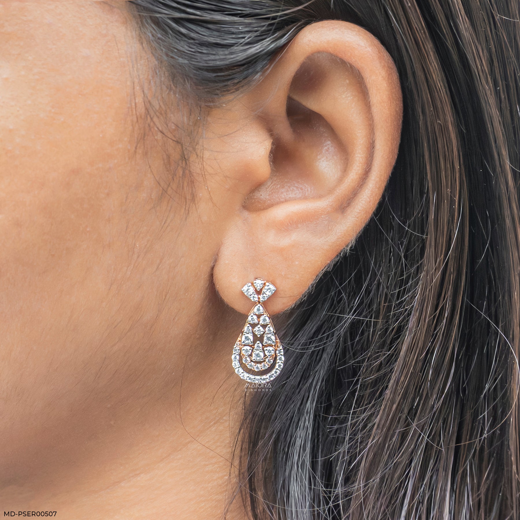 Layered Drops Earrings 14K Yellow Gold