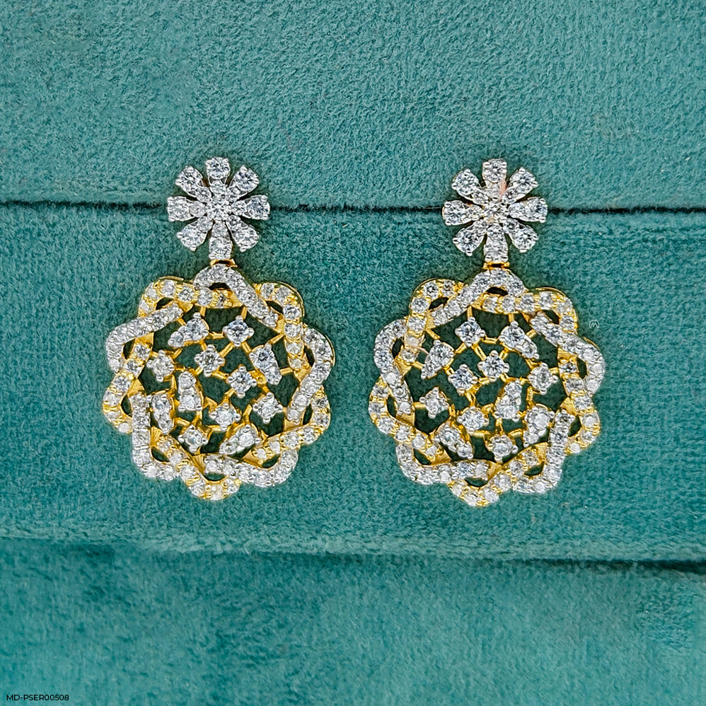 Circular Elegance Earrings 14K Yellow Gold