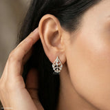 Vine of Sparkles Earrings 9K Rose Gold