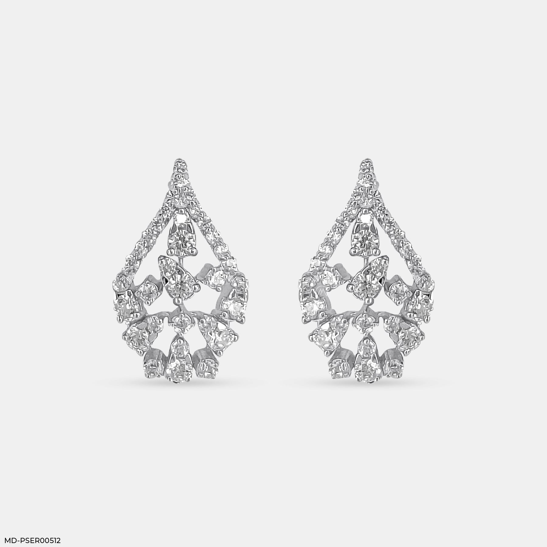 Vine of Sparkles Earrings 14K Rose Gold