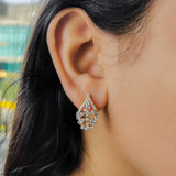 Vine of Sparkles Earrings 14K Rose Gold