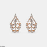 Vine of Sparkles Earrings 9K White Gold