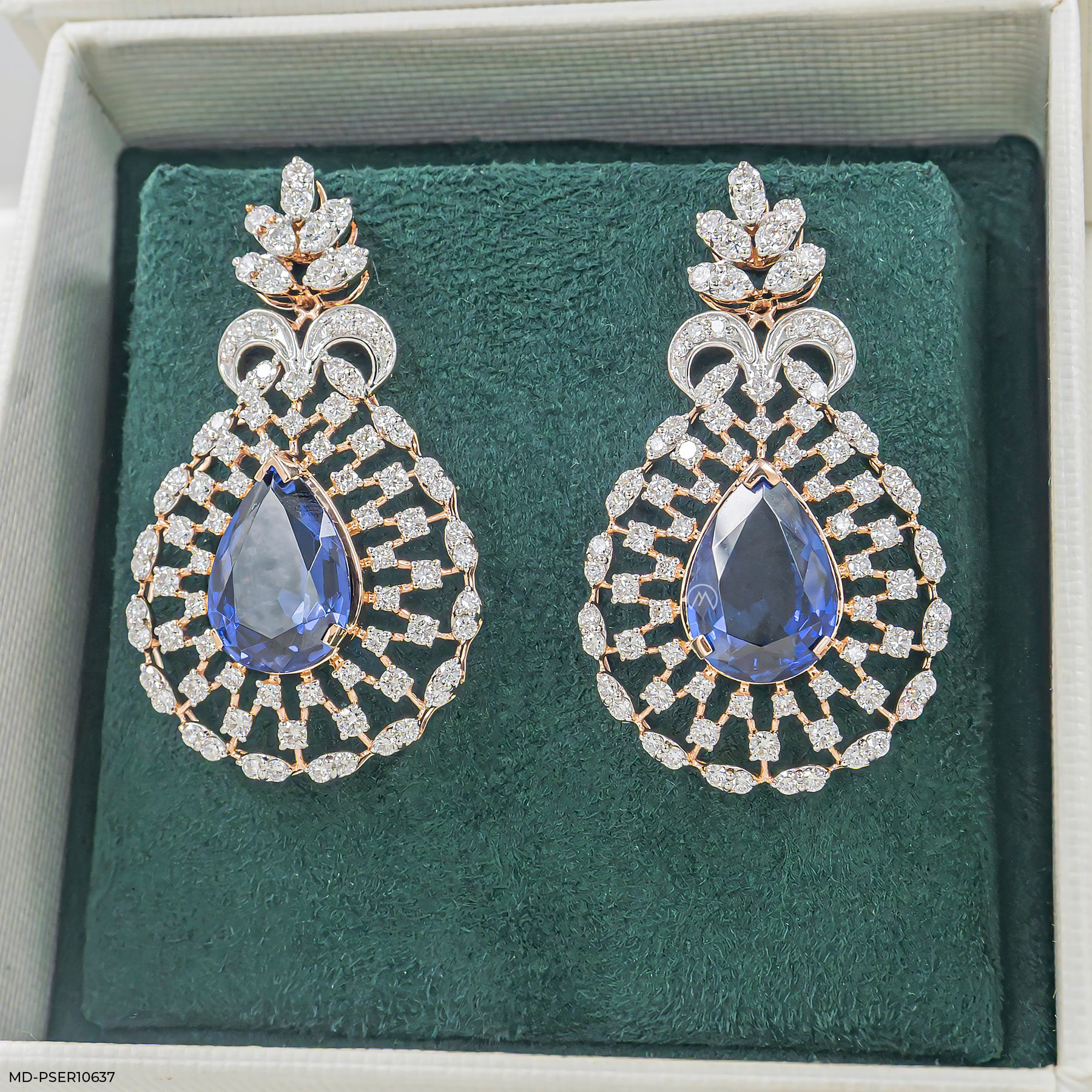 Regal Teardrop Earrings 14K Yellow Gold