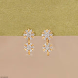 0.35 Carat Round Solitaire Diamond Stud 18K Yellow Gold