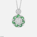 The Gardenia Medallion Pendant 14K Yellow Gold