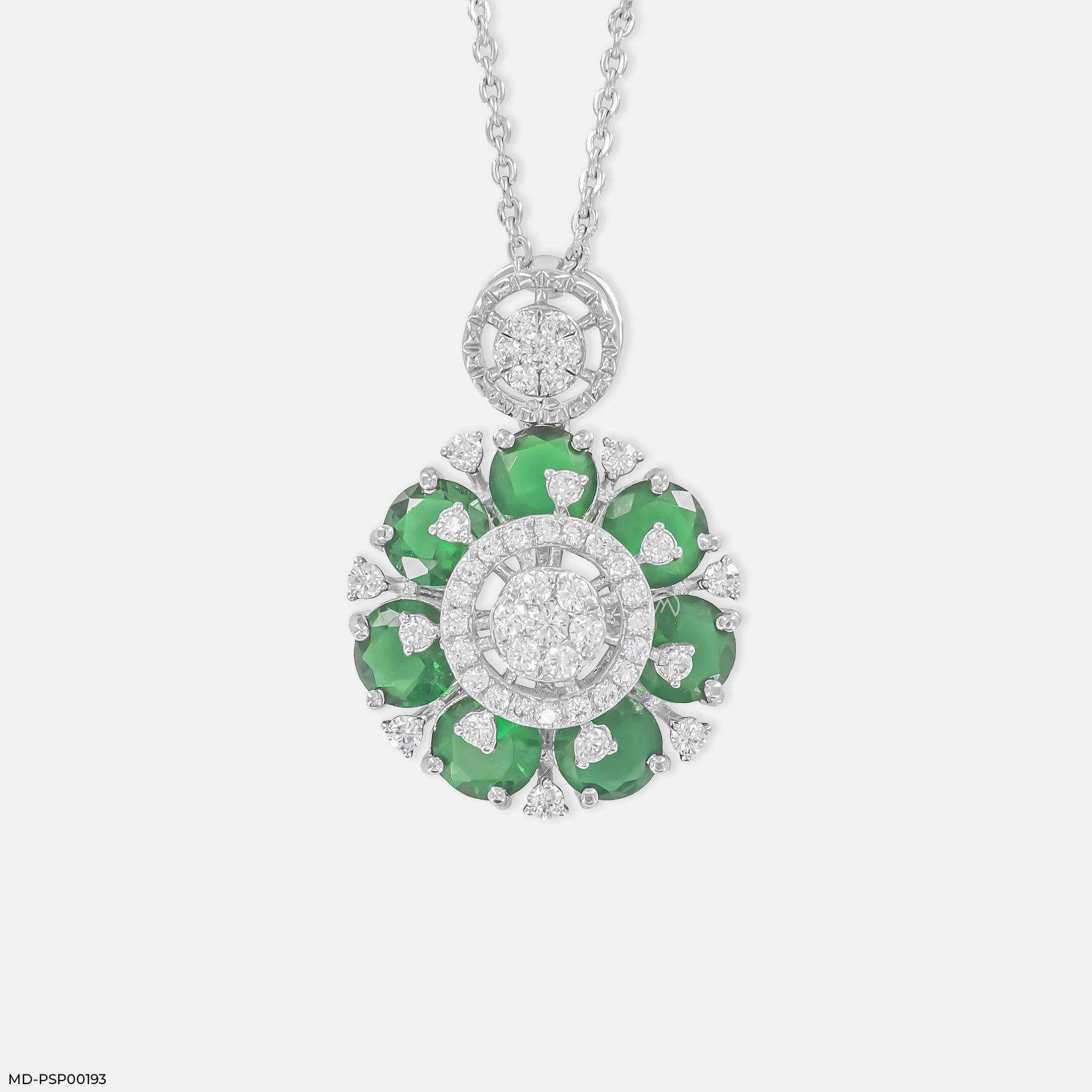 The Gardenia Medallion Pendant 14K Yellow Gold