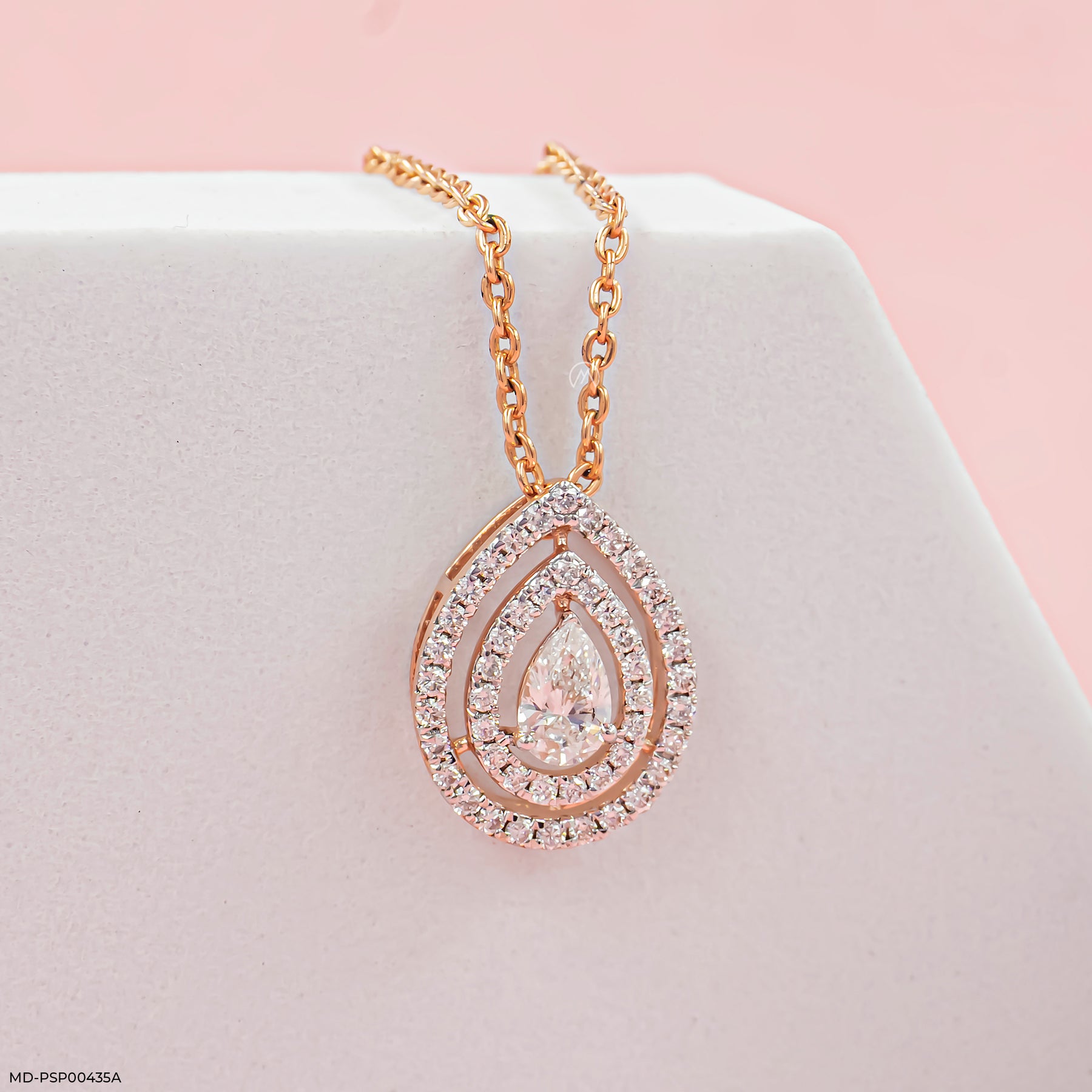 Rose Radiance Pendants 14K Rose Gold