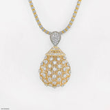 Diamond Chandelier Pendant 14K Yellow Gold