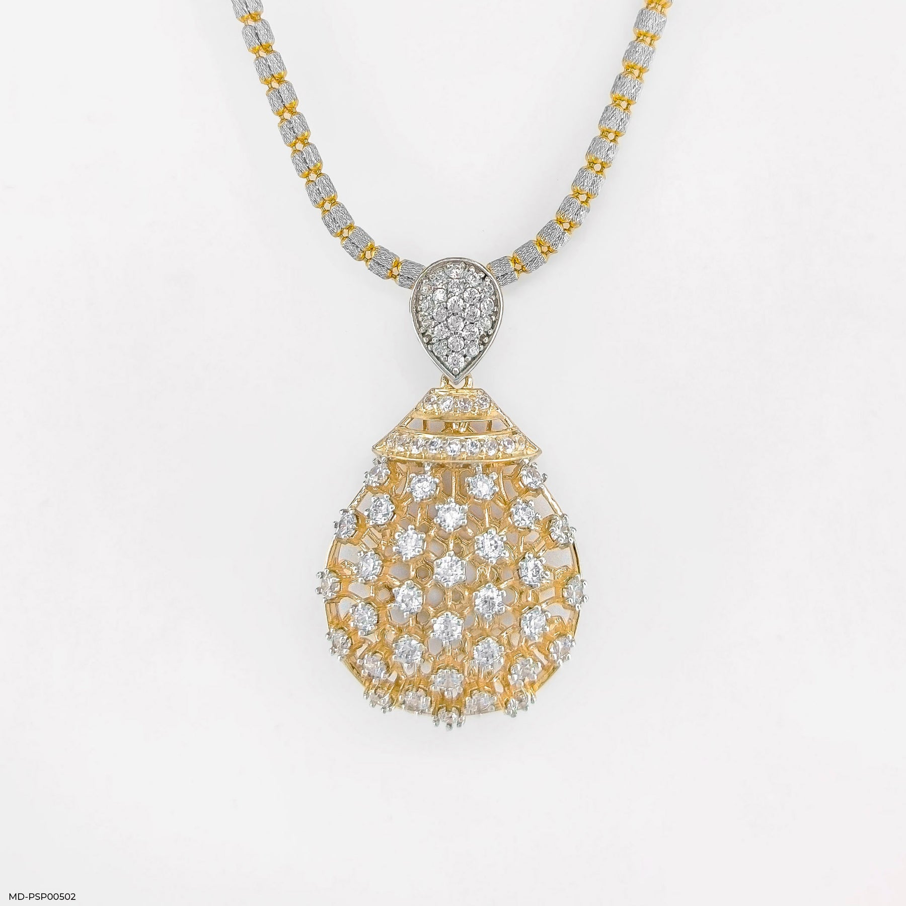 Diamond Chandelier Pendant 14K Yellow Gold