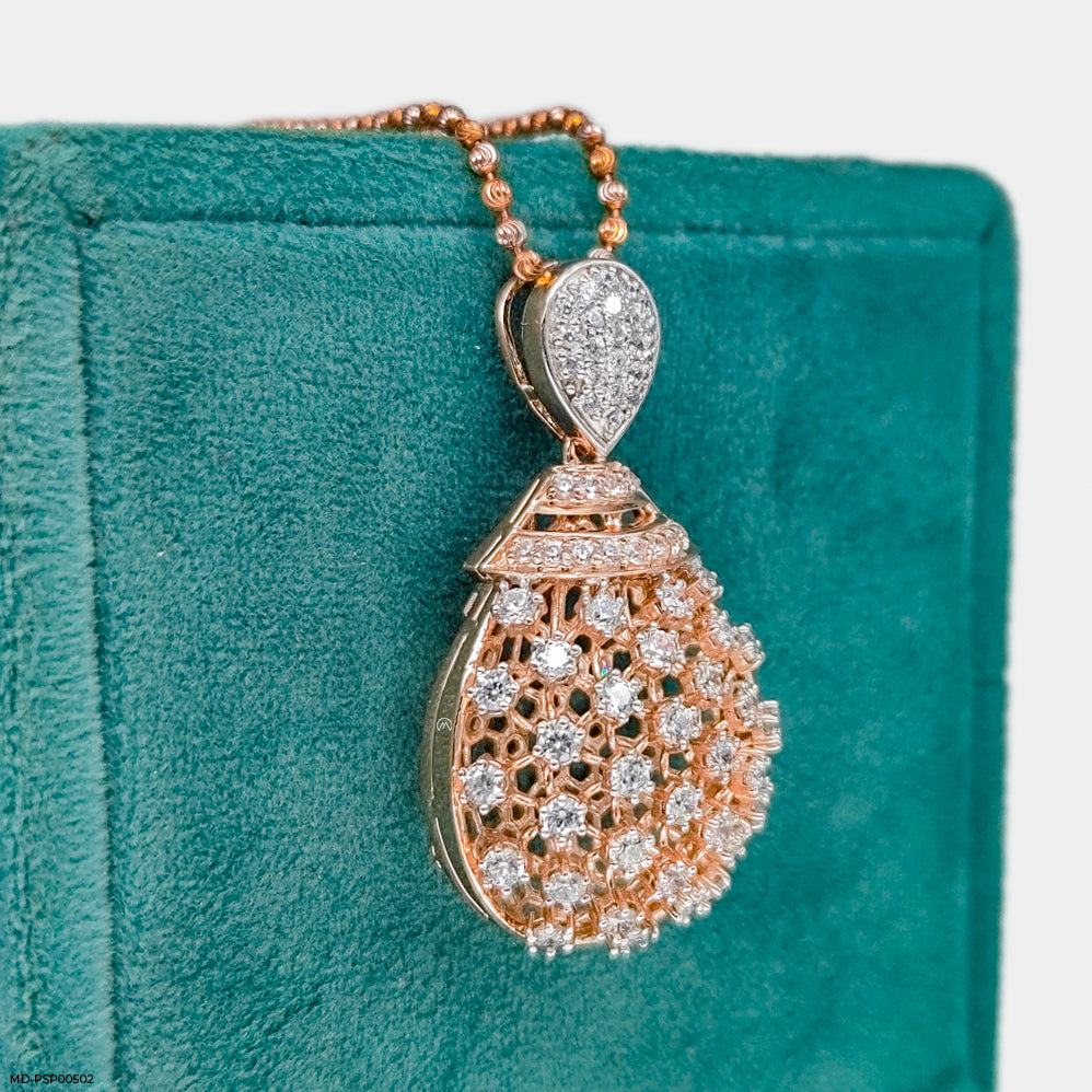 Diamond Chandelier Pendant 14K Yellow Gold