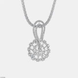 Interwoven Diamond Pendant 14K Rose Gold