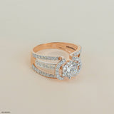1.5 Carat Round Soiltaire Diamond Ring 9K Rose Gold