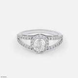 0.50 Carat Round Parallel Diamond Ring 14K Yellow Gold