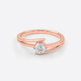 The Embrace Solitaire 9K White Gold