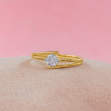 The Embrace Solitaire 9K White Gold