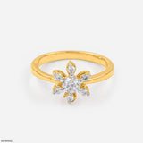 Floret Diamond Rings 9K White Gold