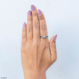 0.50 Carat Vivid Round Solitaire Ring 14K Rose Gold