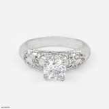 Jupiter Solitaire Diamond Rings 9K White Gold