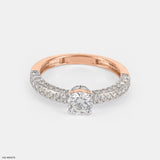 0.50 Carat Solitaire Diana Ring 9K White Gold