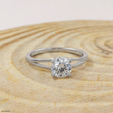 0.90 Carat Round Solitaire Ring 9K Rose Gold