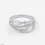 Maleficent  Diamond Rings 14K White Gold