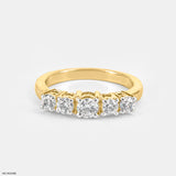 Five-Stone Trellis Ring 9K Yellow Gold