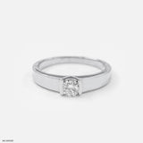 0.50 Carat Dual Layer Solitaire Ring 9K Yellow Gold