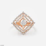 The Diamond Kite Ring 14K Yellow Gold