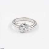 1 Carat Marquise Solitaire Diamond Ring 14K White Gold