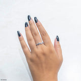 Waterdrop Trail  Diamond Rings 14K Yellow Gold